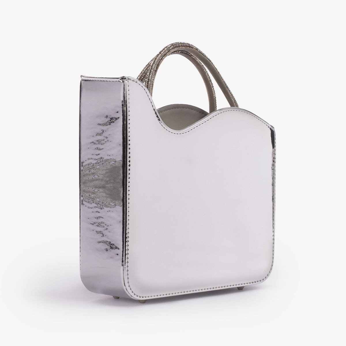 BORSA SMALL IVY ARGENTO | Le Silla