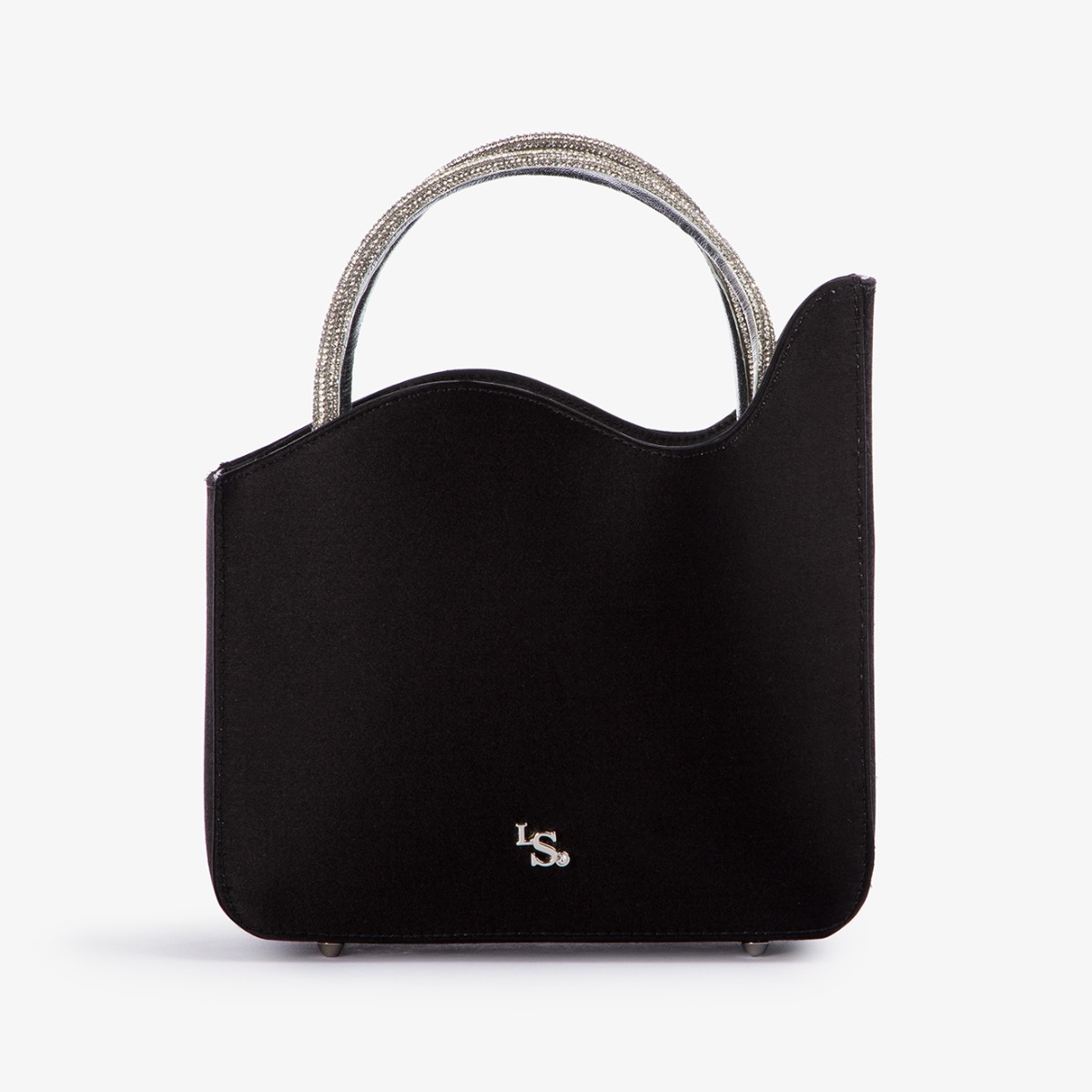 IVY SMALL BAG NERO/ARGENTO | Le Silla