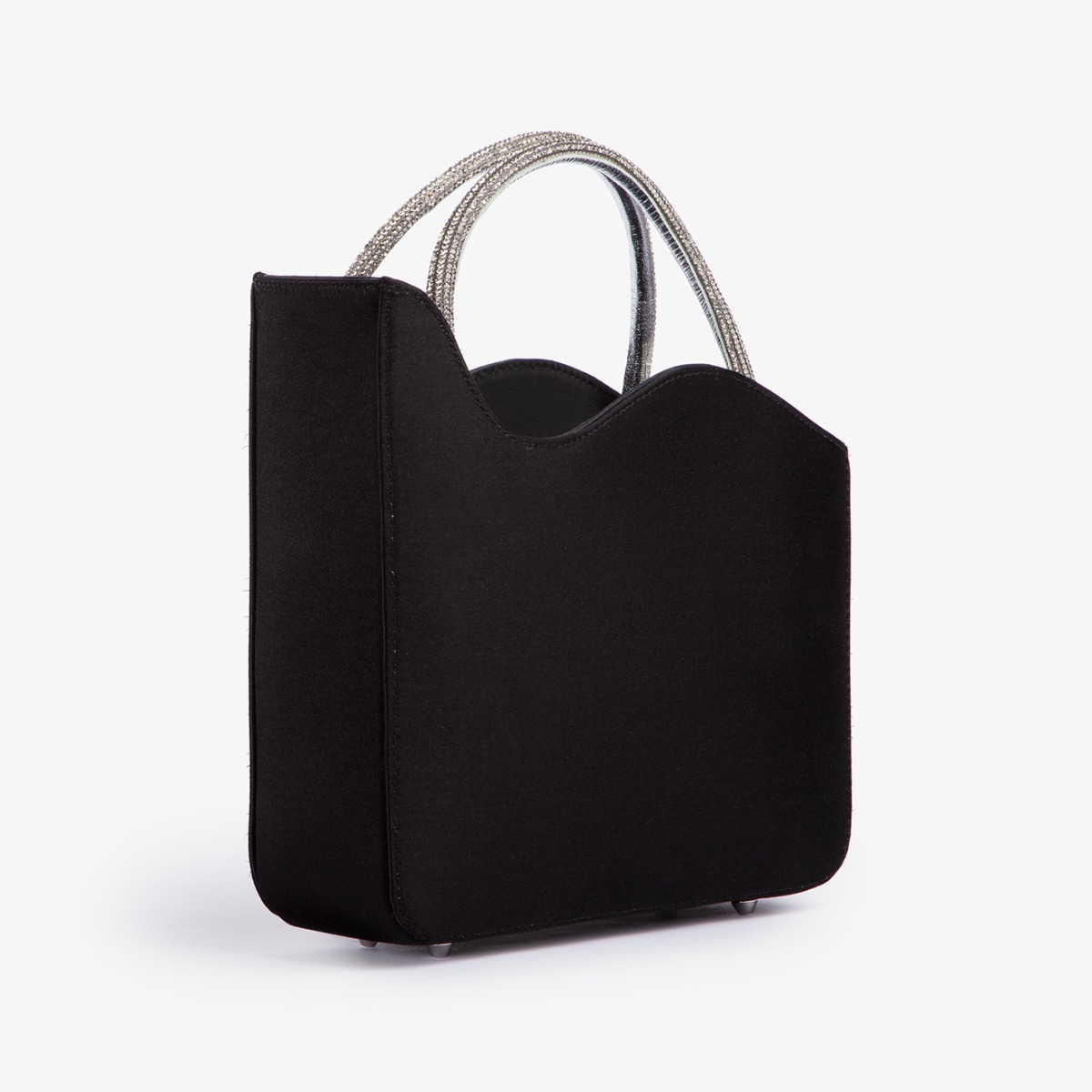 IVY SMALL BAG NERO/ARGENTO | Le Silla