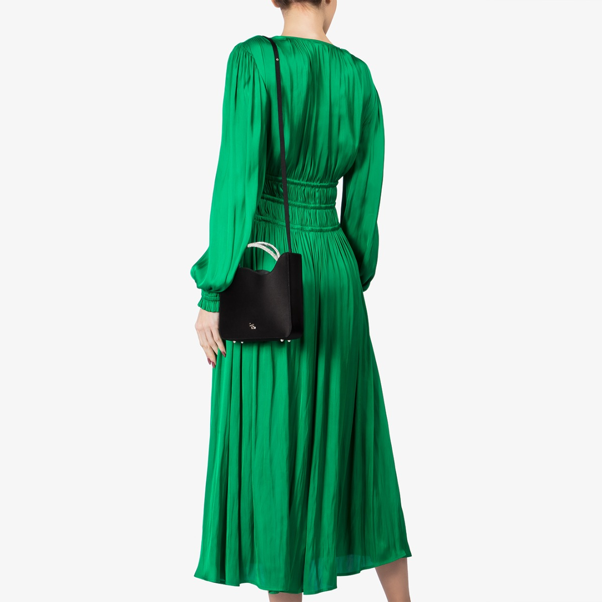 IVY SMALL BAG NERO/ARGENTO | Le Silla