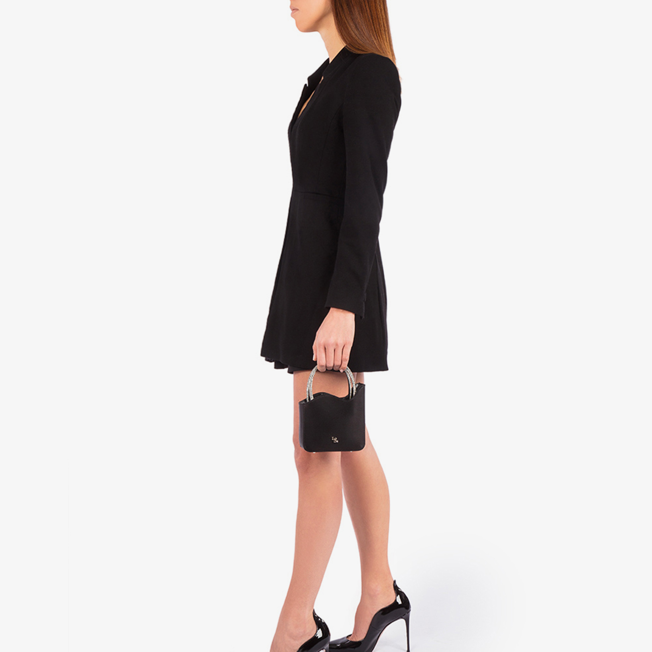 MINI SAC IVY NERO/ARGENTO | Le Silla