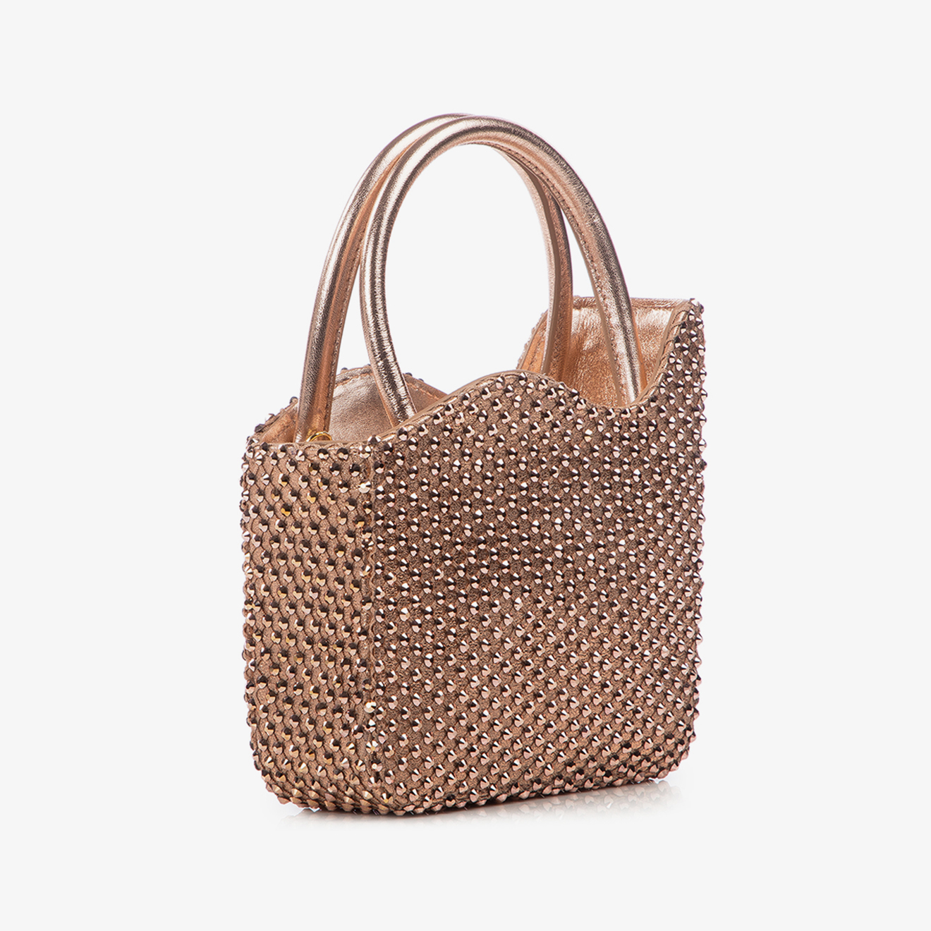 BORSA STOCKING-LUREX ORO-ROSA