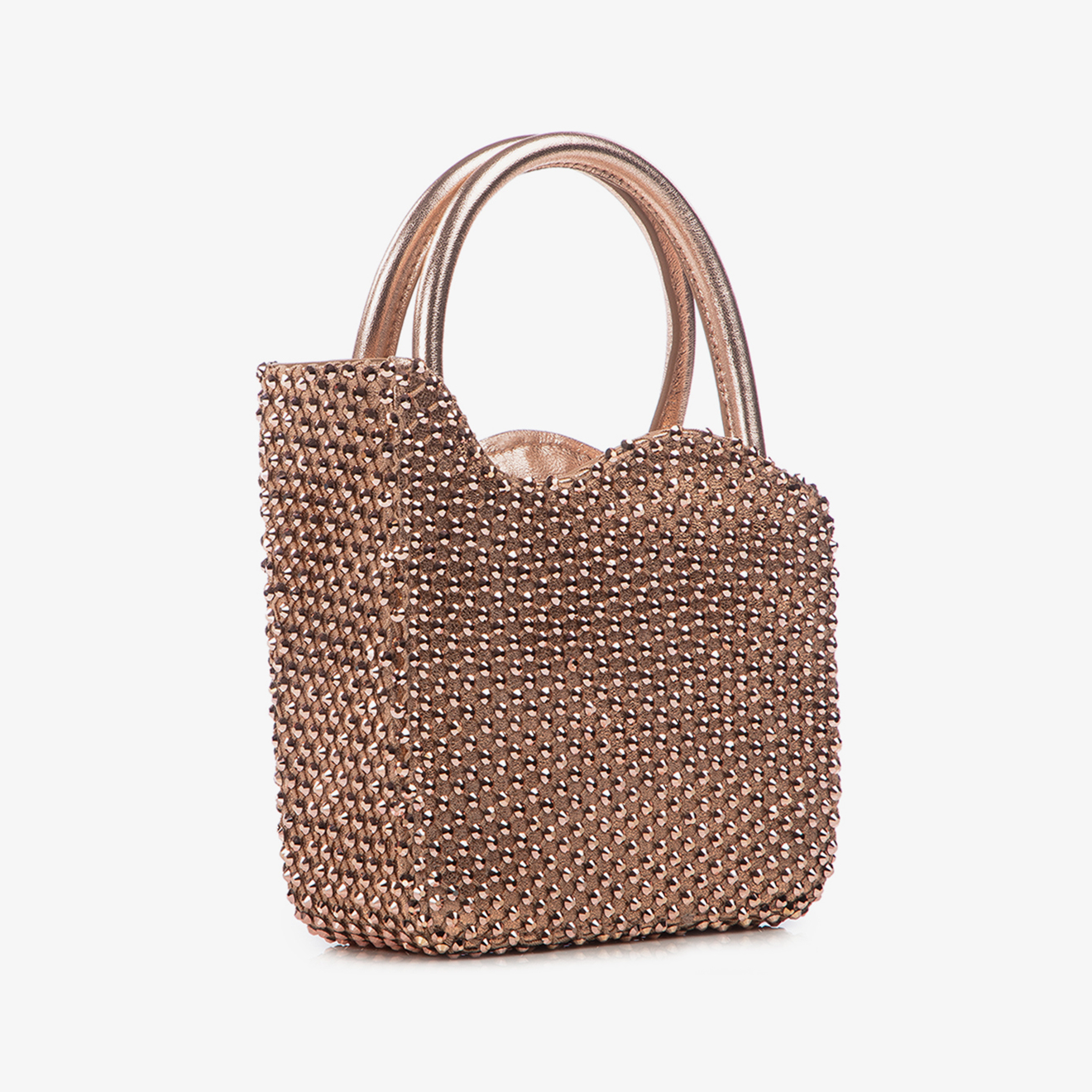BORSA STOCKING-LUREX ORO-ROSA