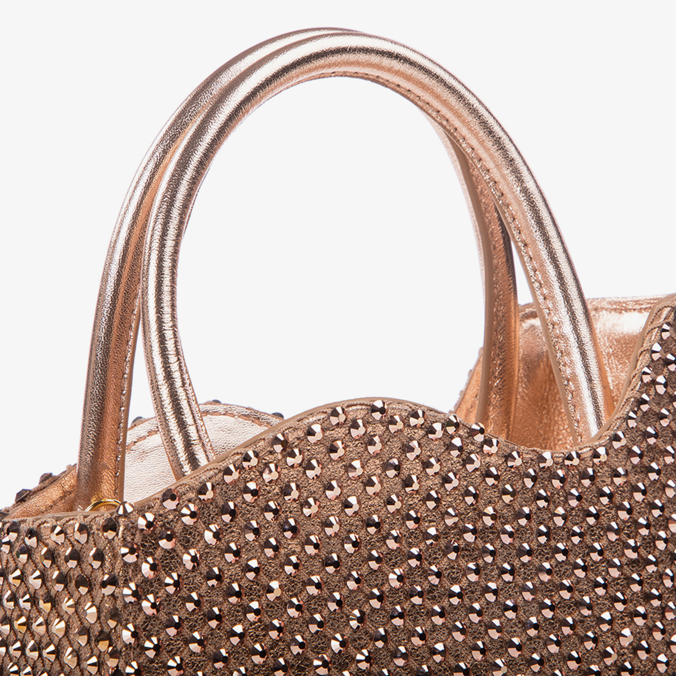 BORSA STOCKING-LUREX ORO-ROSA