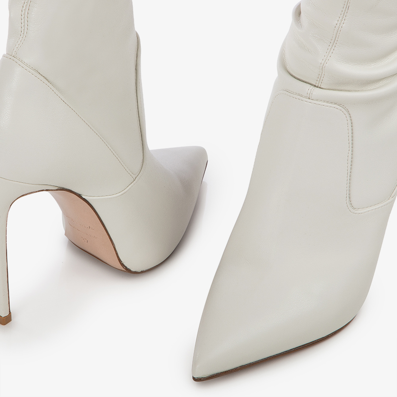EVA THIGH-HIGH BOOT 120 mm MILK | Le Silla