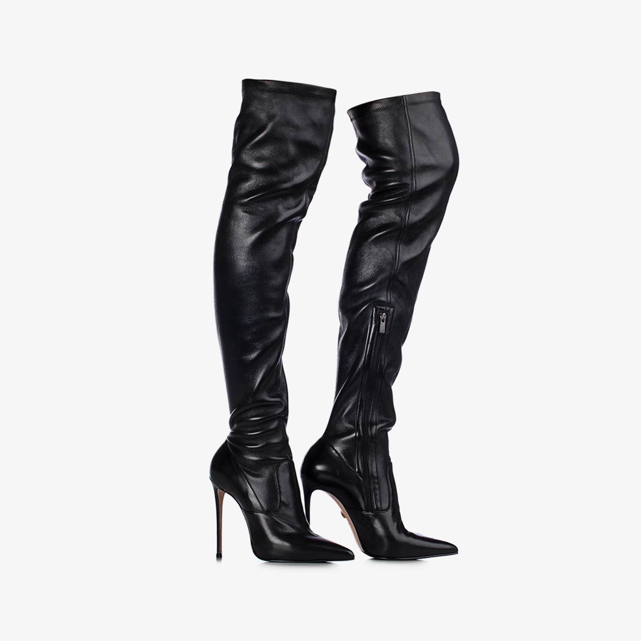 EVA THIGH-HIGH BOOT 120 mm NERO | Le Silla