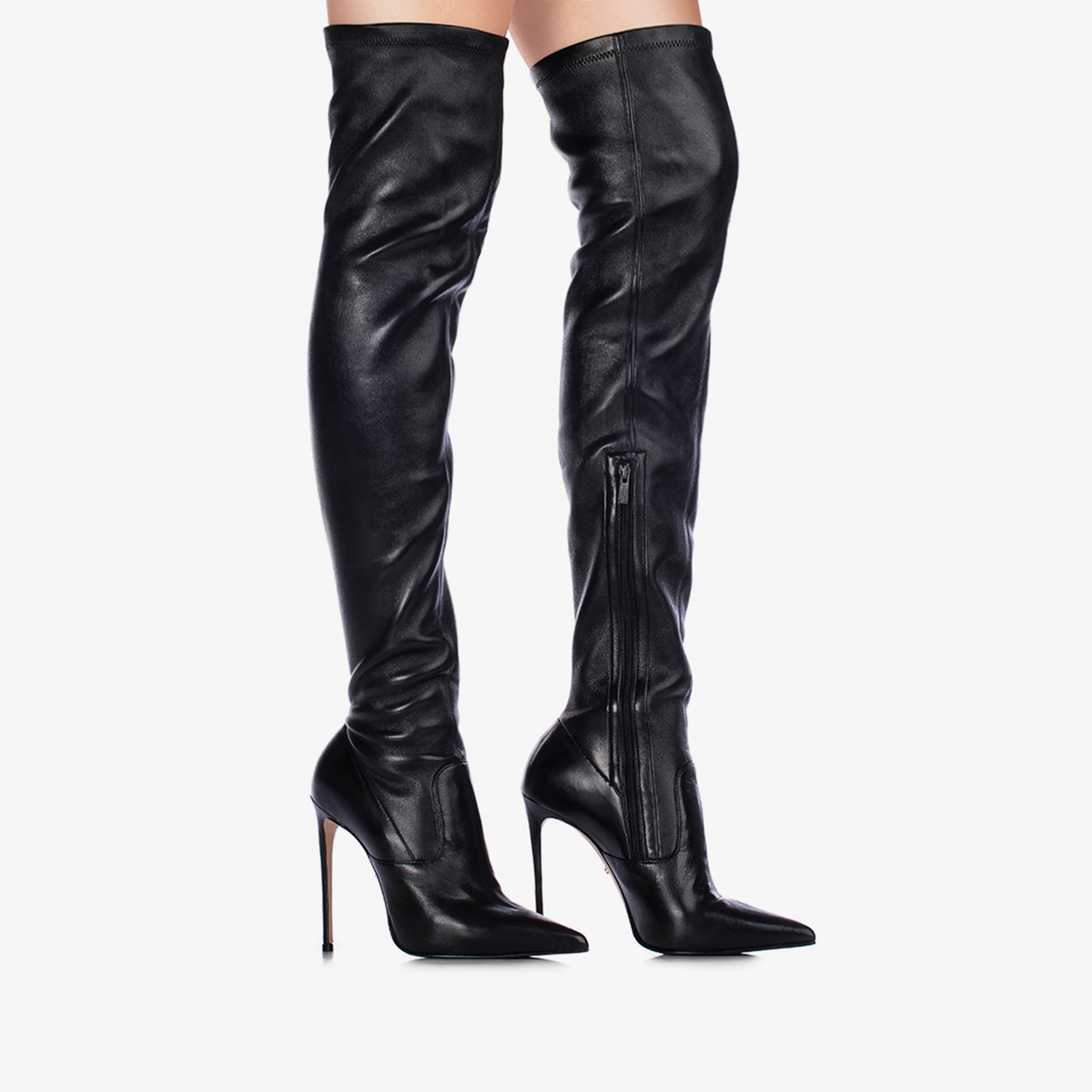 EVA THIGH-HIGH BOOT 120 mm NERO | Le Silla