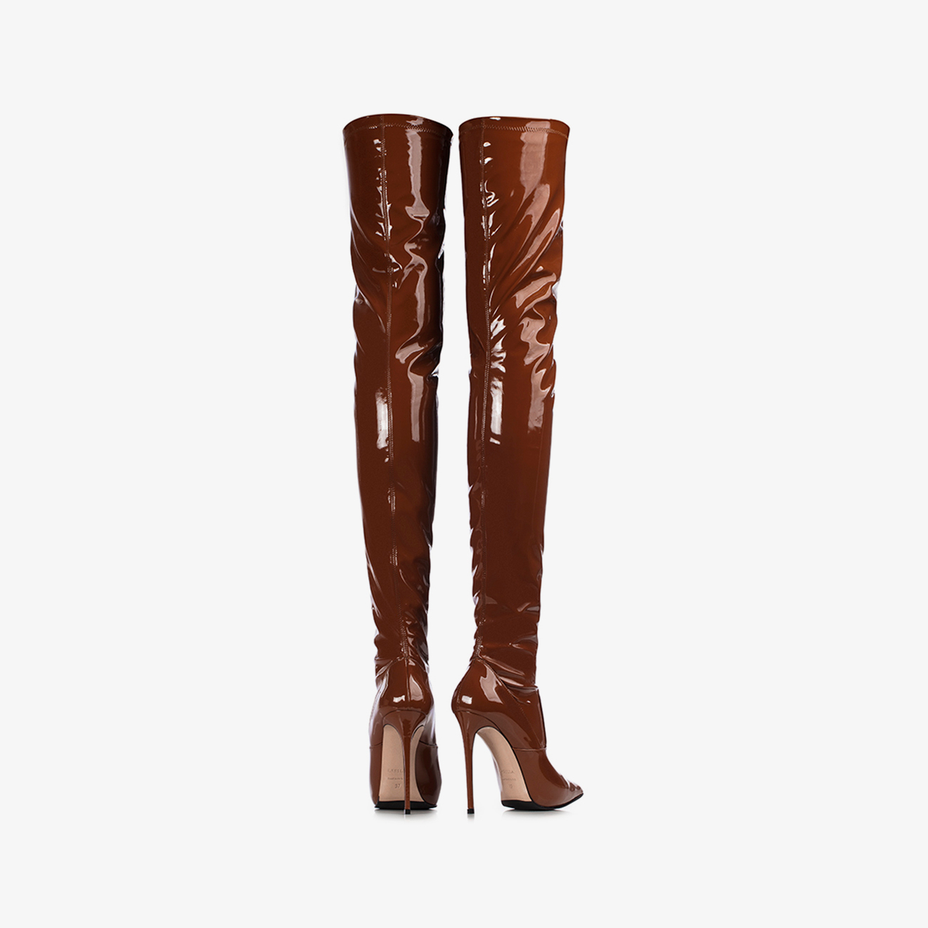 EVA THIGH-HIGH BOOT 120 mm BRICK | Le Silla