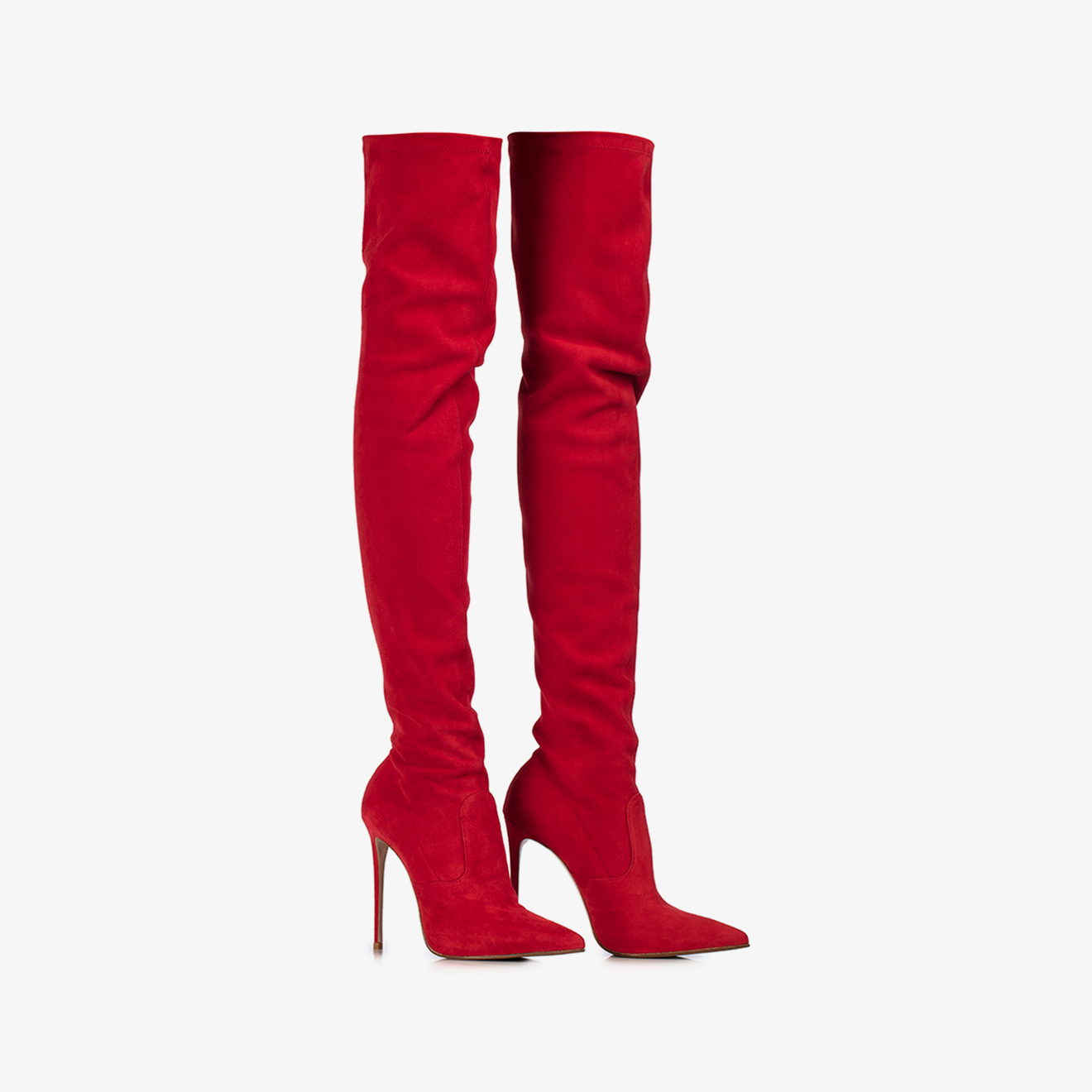 EVA THIGH-HIGH BOOT 120 mm ROSSO | Le Silla
