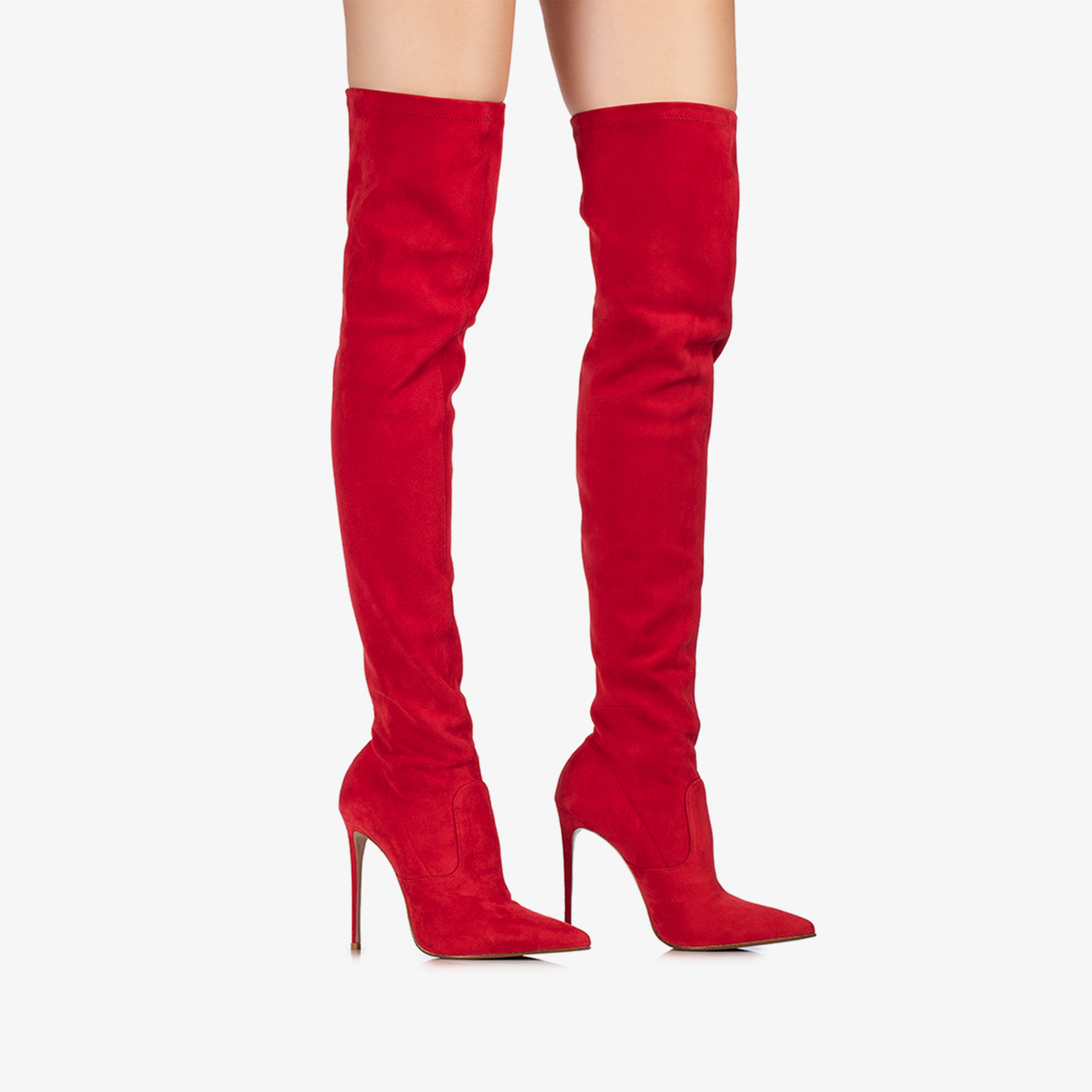 EVA THIGH-HIGH BOOT 120 mm ROSSO | Le Silla
