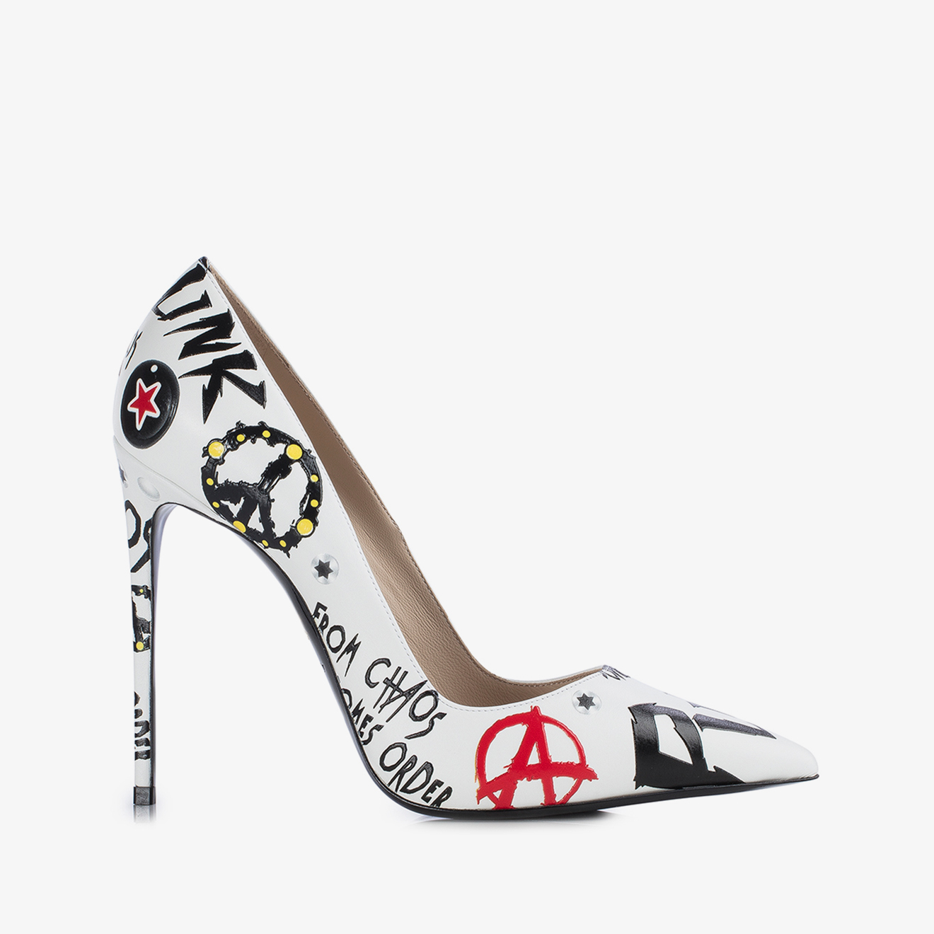 PUNK PUMP 120 mm BIANCO/NERO | Le Silla