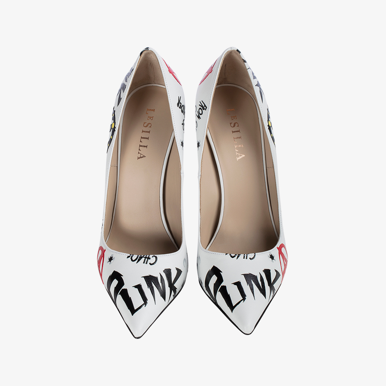 PUNK PUMP 120 mm BIANCO/NERO | Le Silla
