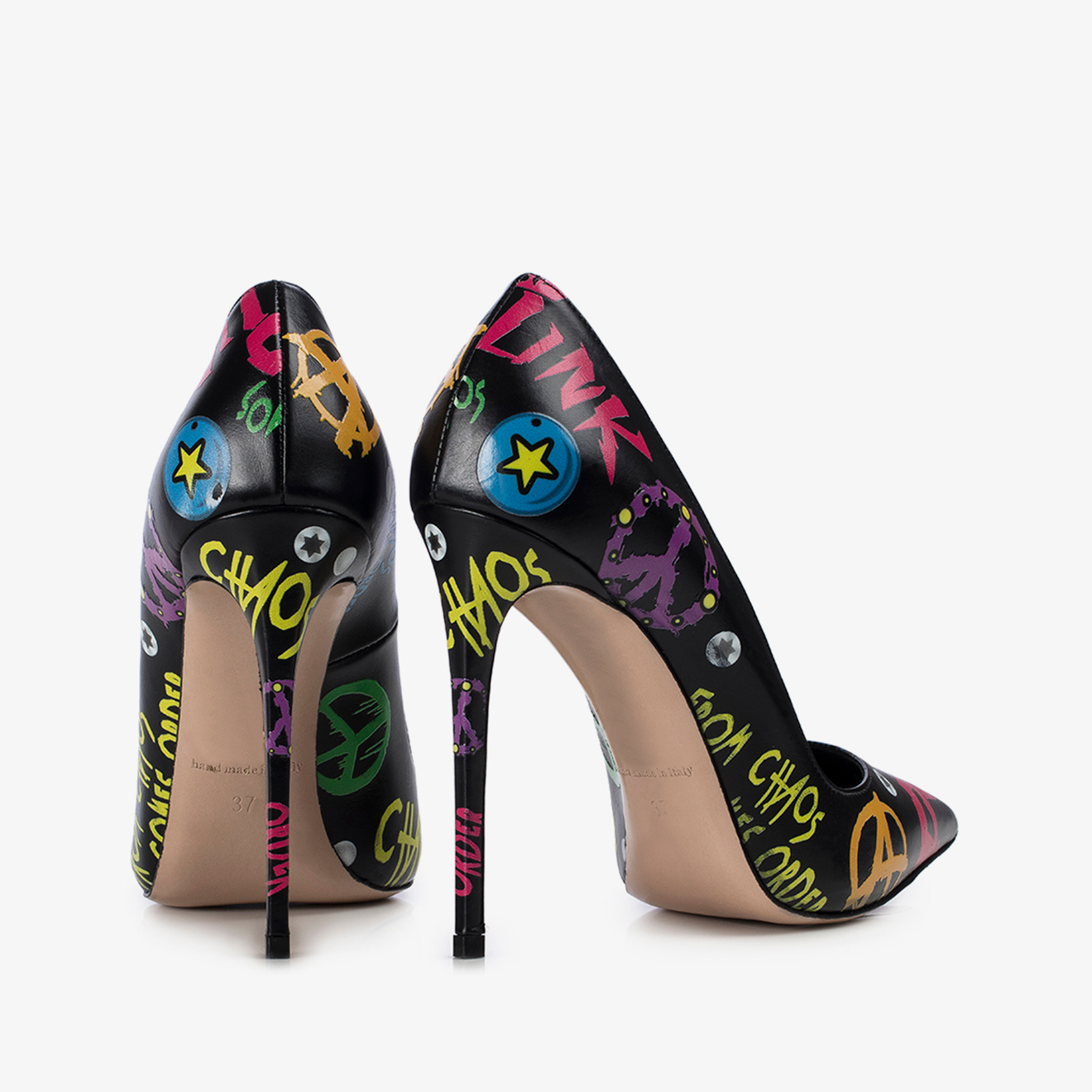 DÉCOLLETÉ PUNK 120 mm NERO/FUXIA | Le Silla