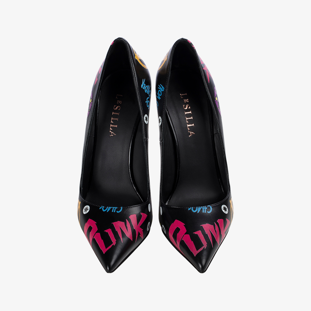 DÉCOLLETÉ PUNK 120 mm NERO/FUXIA | Le Silla