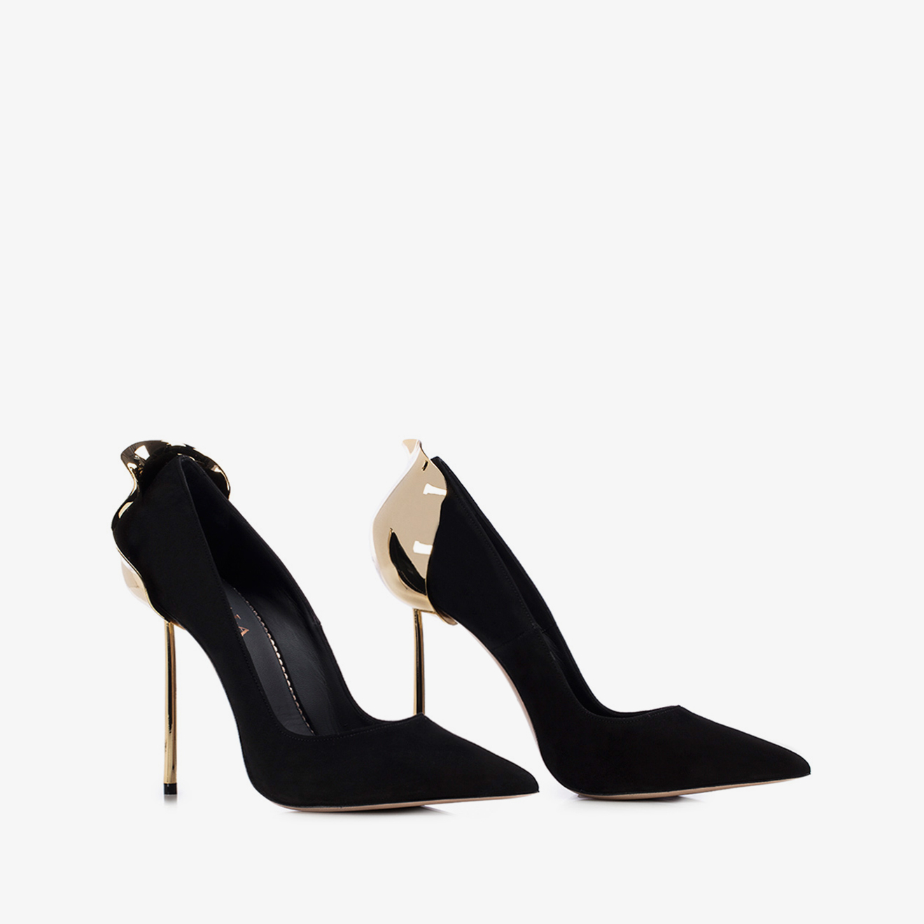 DÉCOLLETÉ PETALO 120 mm NERO/ORO | Le Silla