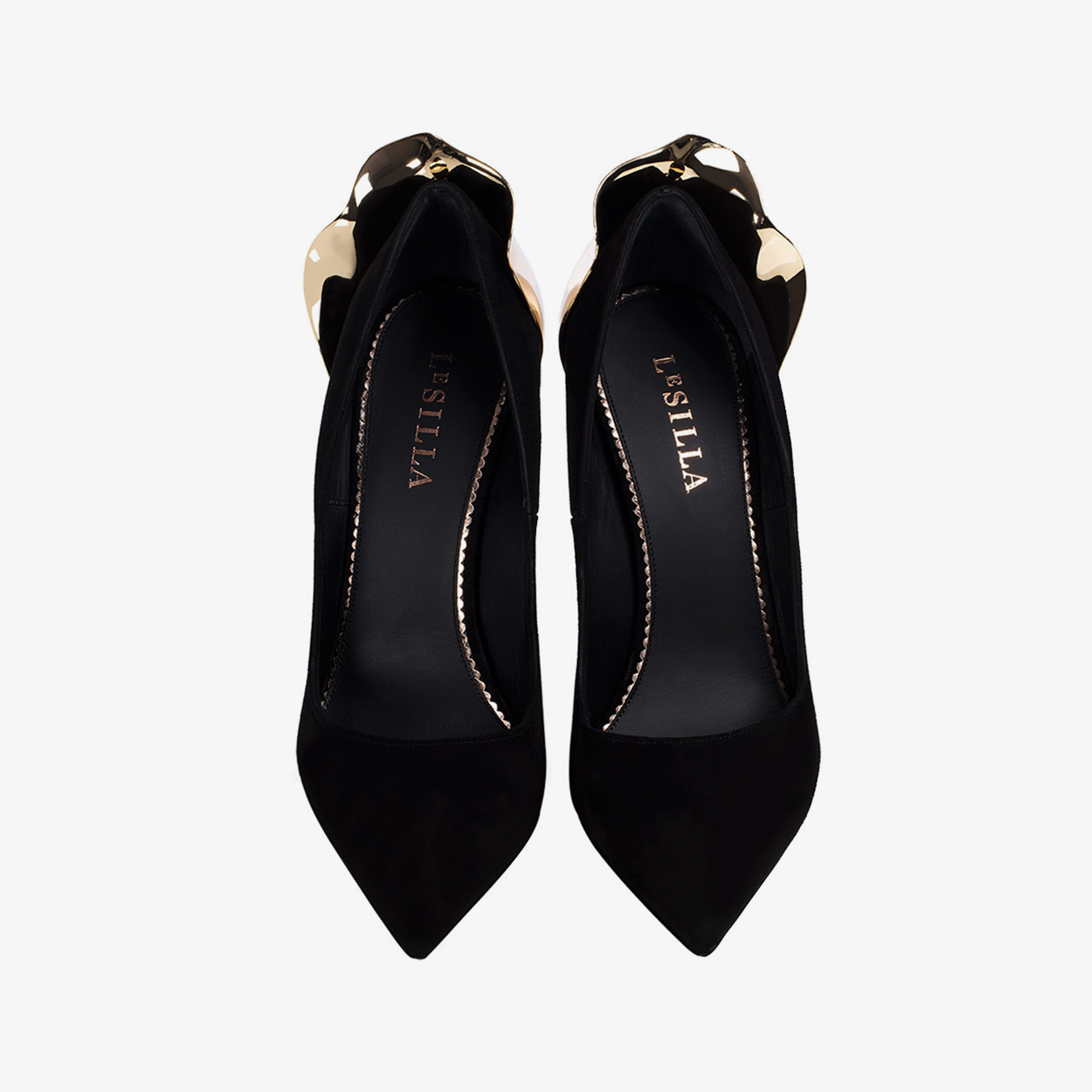 DÉCOLLETÉ PETALO 120 mm NERO/ORO | Le Silla
