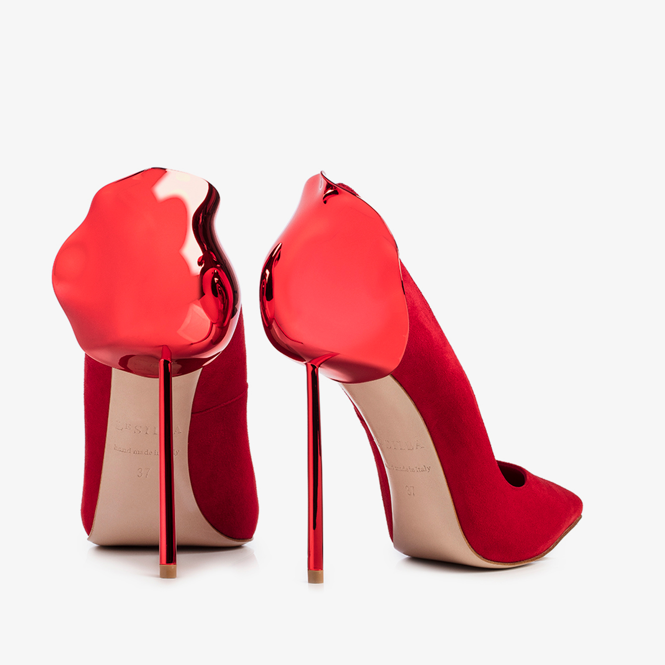 DECOLLETE VELOUR ROSSO