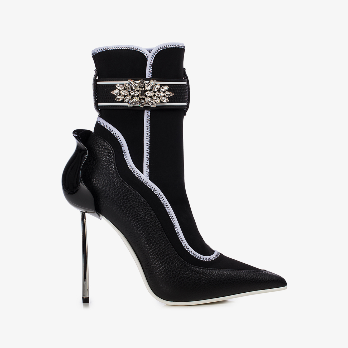 SNORKELING ANKLE BOOT 120 mm BLACK | Le Silla