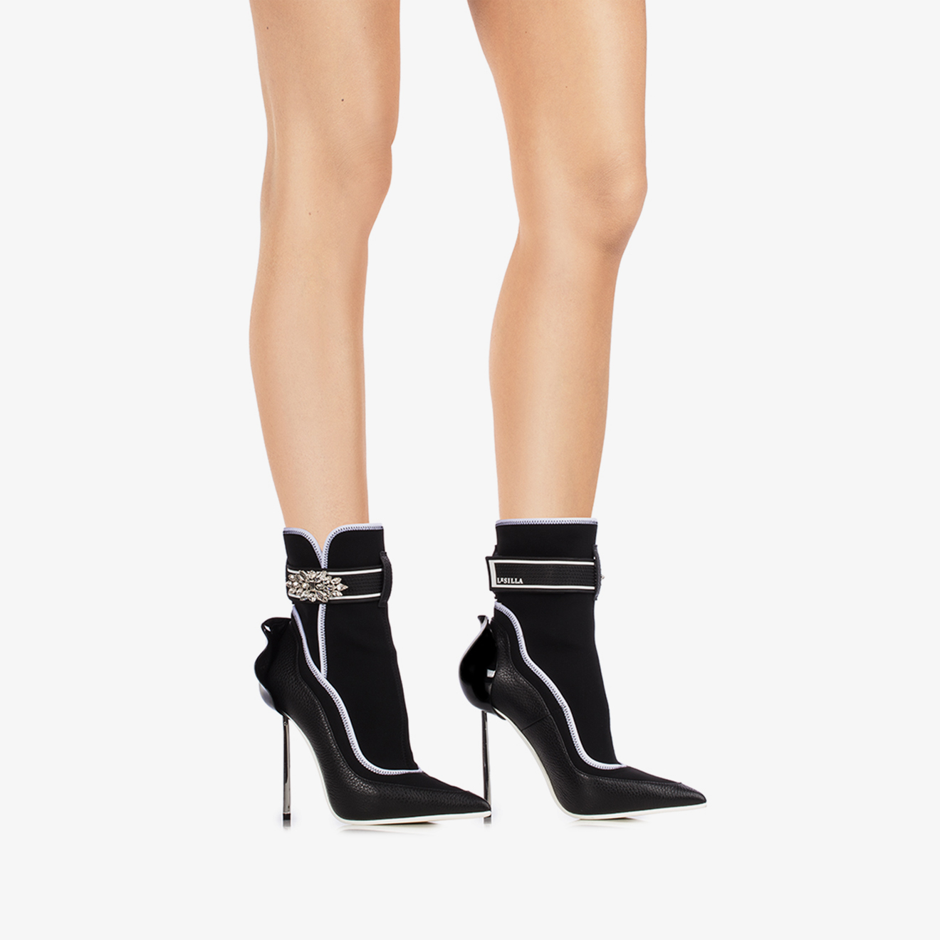 SNORKELING ANKLE BOOT 120 mm BLACK | Le Silla