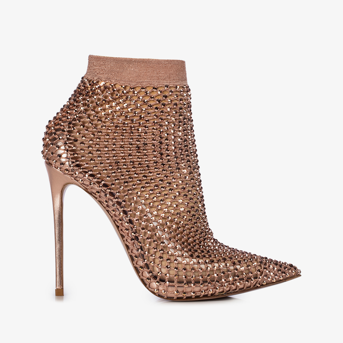 STIVALETTO STOCKING ORO-ROSA