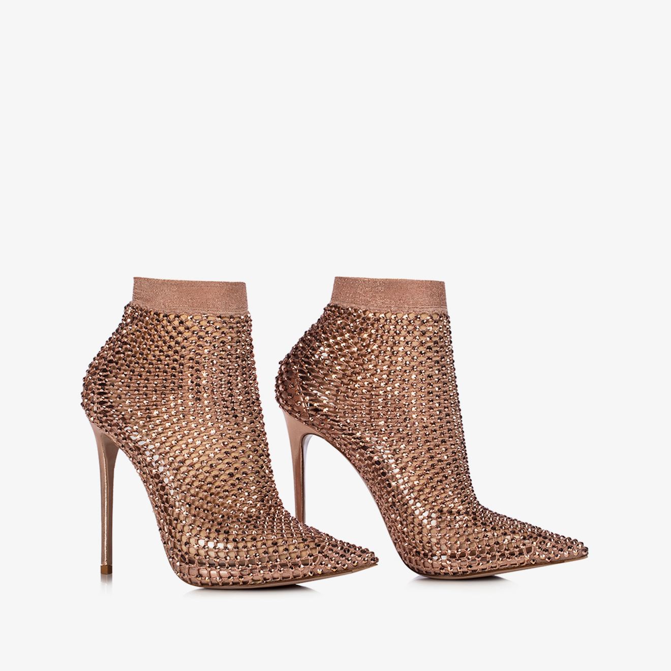 STIVALETTO STOCKING ORO-ROSA