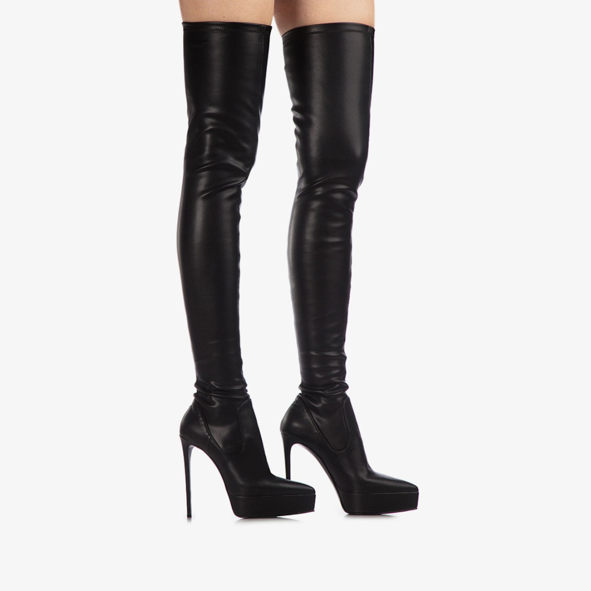 UMA THIGH-HIGH BOOT 140 mm NERO | Le Silla
