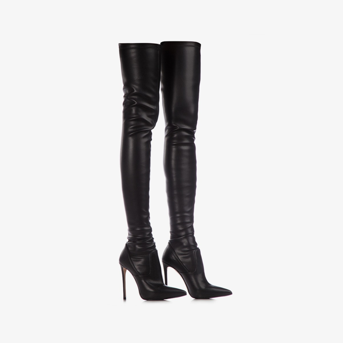 EVA THIGH-HIGH BOOT 120 mm NERO | Le Silla
