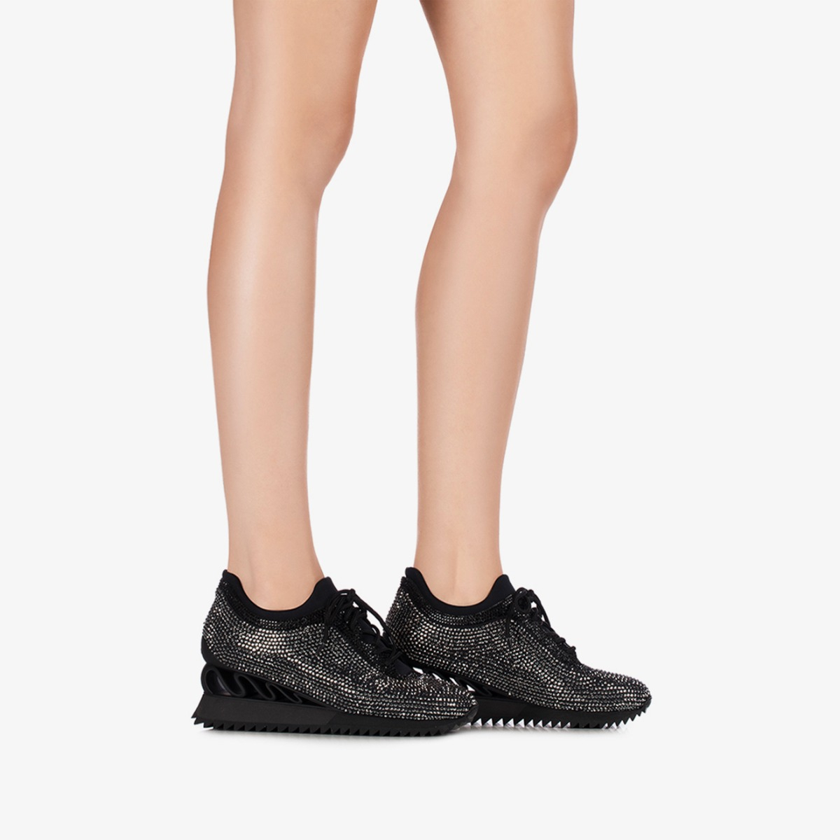 SNEAKER REIKO WAVE 60 mm NERO | Le Silla