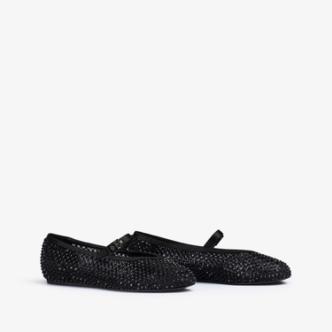 GILDA BALLET FLAT NERO/JET | Le Silla