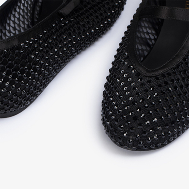 GILDA BALLET FLAT NERO/JET | Le Silla