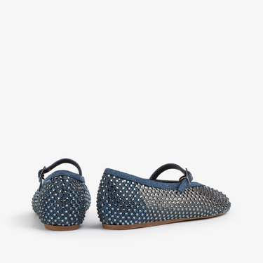 GILDA BALLET FLAT BLUE | Le Silla