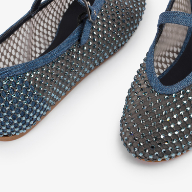 GILDA BALLET FLAT BLUE | Le Silla