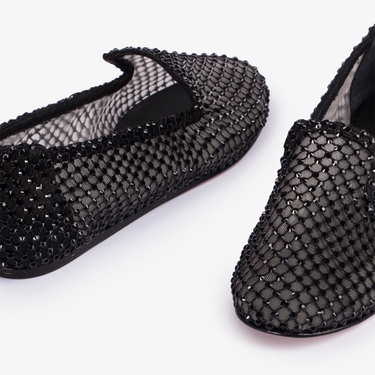 GILDA SLIPPER NERO/JET | Le Silla