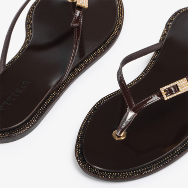 SAHARA FLIP FLOP FONDENTE | Le Silla