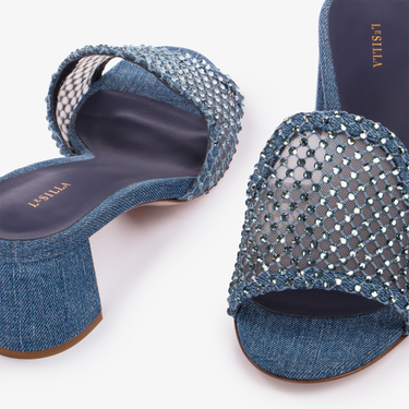 GILDA SANDAL 60 mm BLUE | Le Silla