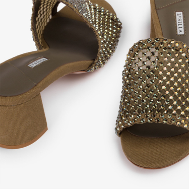 GILDA SANDAL 60 mm ARMY | Le Silla