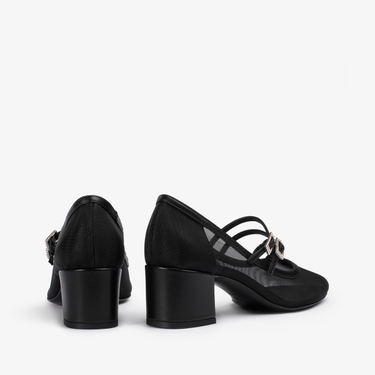 DANIELLE MARY JANE 50 mm NERO/NERO | Le Silla