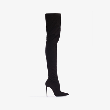 EVA THIGH-HIGH BOOT 120 mm NERO | Le Silla