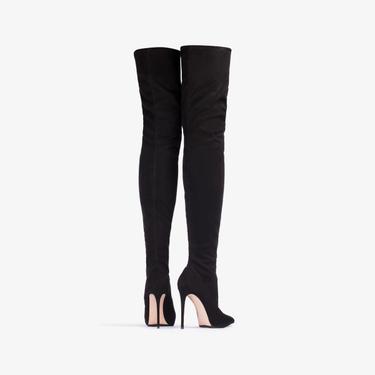 EVA THIGH-HIGH BOOT 120 mm NERO | Le Silla