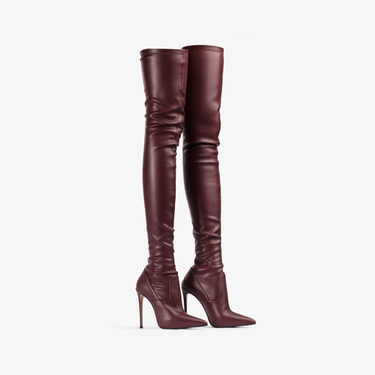 EVA THIGH-HIGH BOOT 120 mm CHERRY | Le Silla