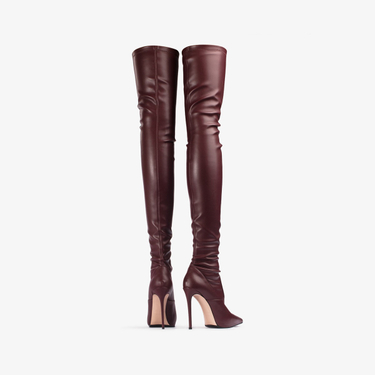 EVA THIGH-HIGH BOOT 120 mm CHERRY | Le Silla