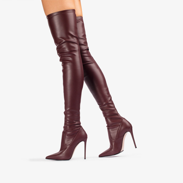 EVA THIGH-HIGH BOOT 120 mm CHERRY | Le Silla