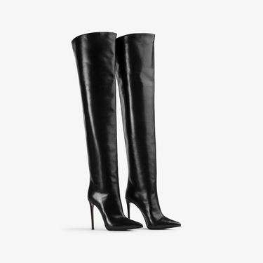 EVA THIGH-HIGH BOOT 120 mm NERO | Le Silla
