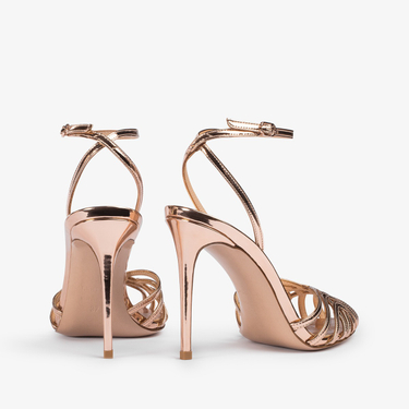 EMBRACE SANDAL 110 mm ORO ROSA | Le Silla