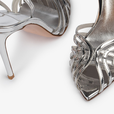 EMBRACE SANDAL 110 mm ARGENTO | Le Silla