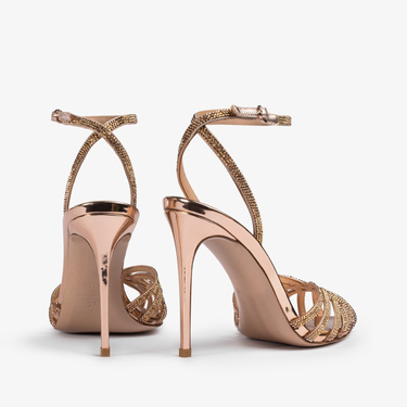 EMBRACE SANDAL 110 mm ORO ROSA | Le Silla