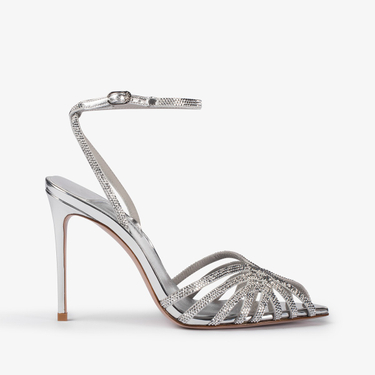 EMBRACE SANDAL 110 mm ARGENTO | Le Silla