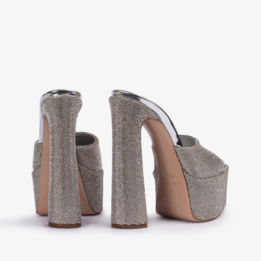 SANDALE NINA 170 mm ARGENTO | Le Silla