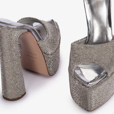 SANDALE NINA 170 mm ARGENTO | Le Silla