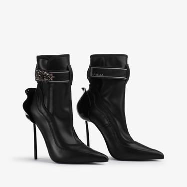 SNORKELING ANKLE BOOT 120 mm NERO/NERO | Le Silla